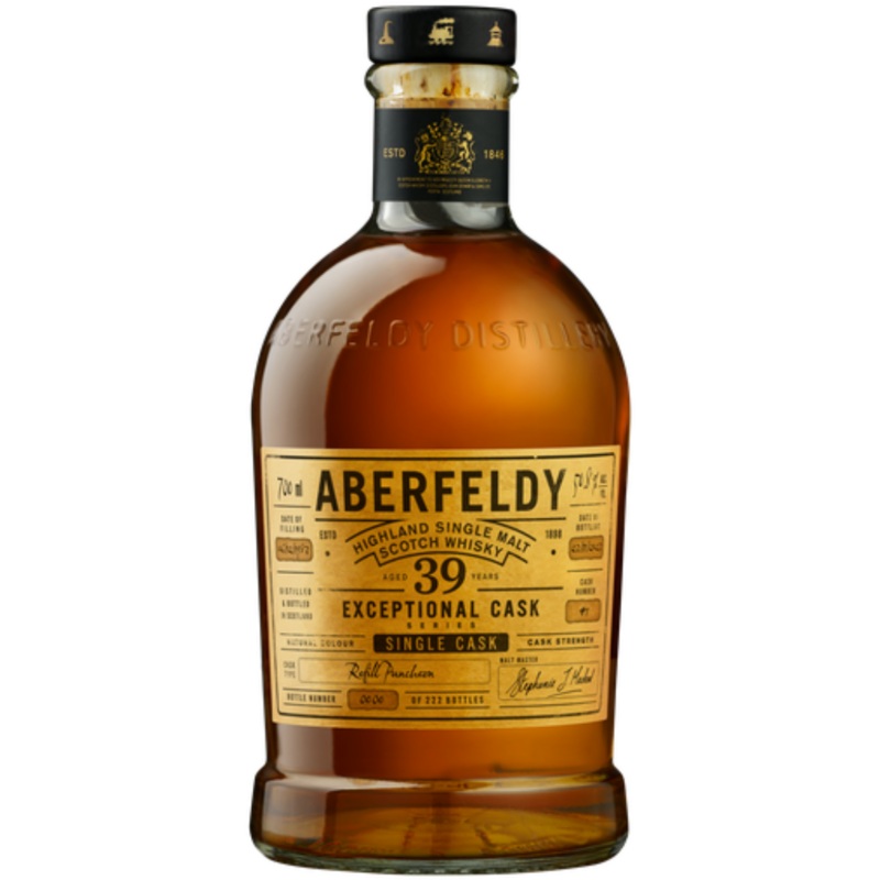 Aberfeldy Exceptional Cask Series 39 Year Old Single Malt Scotch Whisky (700mL)
