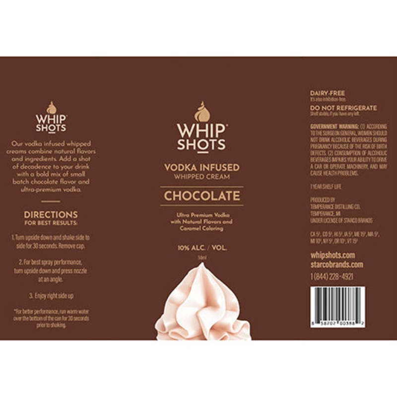 Cardi B Whipshots Chocolate – Vodka Infused Whipped Cream