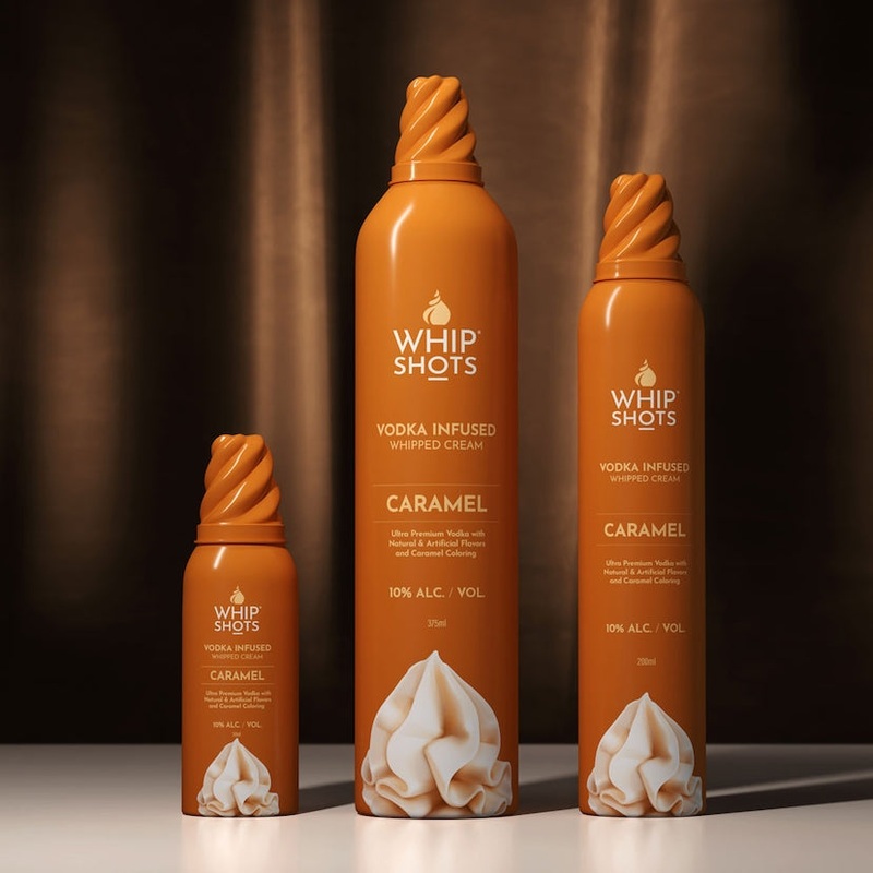 WHIP SHOTS VODKA INFUSED CARAMEL WHIPPED CREAM