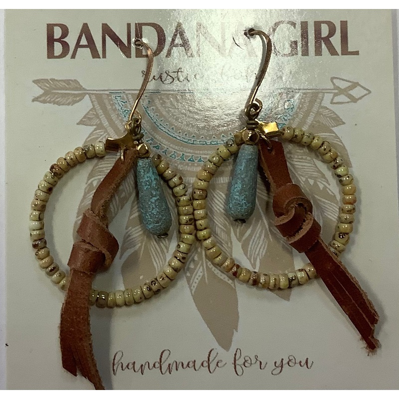 #446 Bandana Girl Earrings
