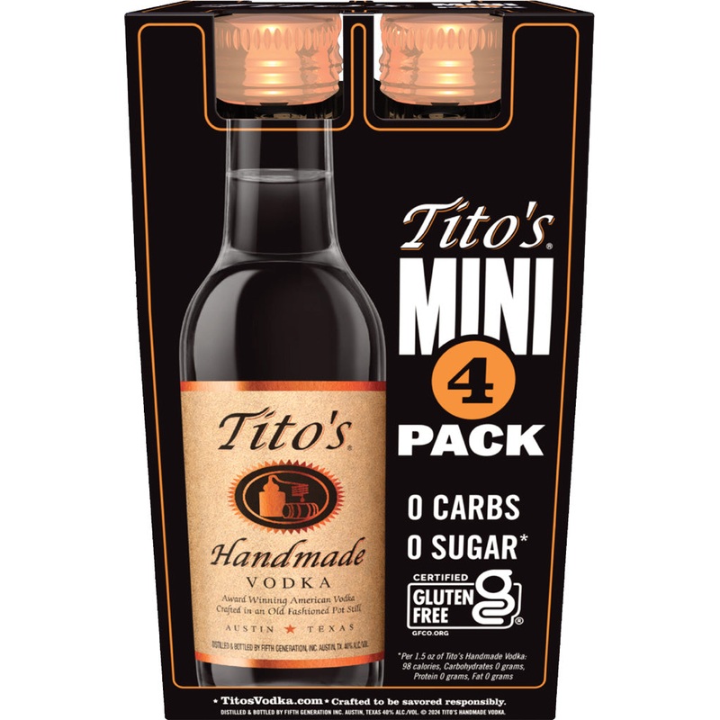 Tito’s Handmade Vodka 50ml 4pk