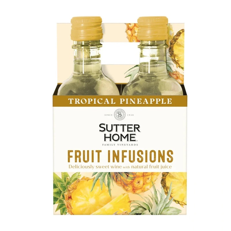 Sutter Home Fruit Infusions Tropical Pineapple 4Pk 187ML