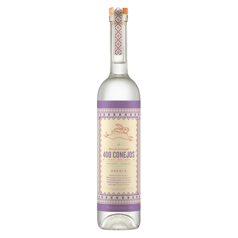 400 Conejos Mezcal Tobala Joven 750ML