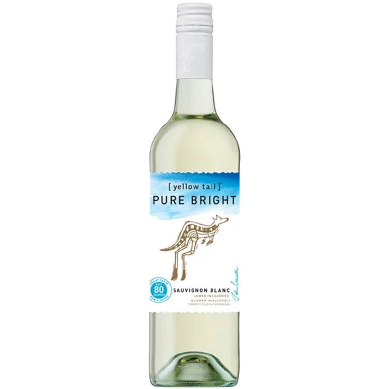 YELLOW TAIL SAUVIGNON BLANC PURE BRIGHT ONLY 80 CALORIES SOUTH AUSTRALIA 750ML