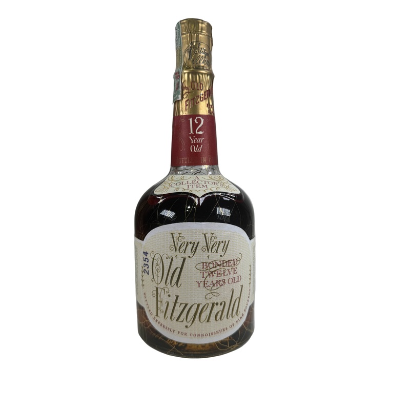 1967 Old Fitzgerald Bonded Very Very Old 12 Year Old Bourbon Whiskey 4/5 Quart
