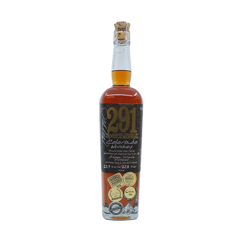 291 Barrel Proof Single Barrel Colorado Bourbon Whiskey