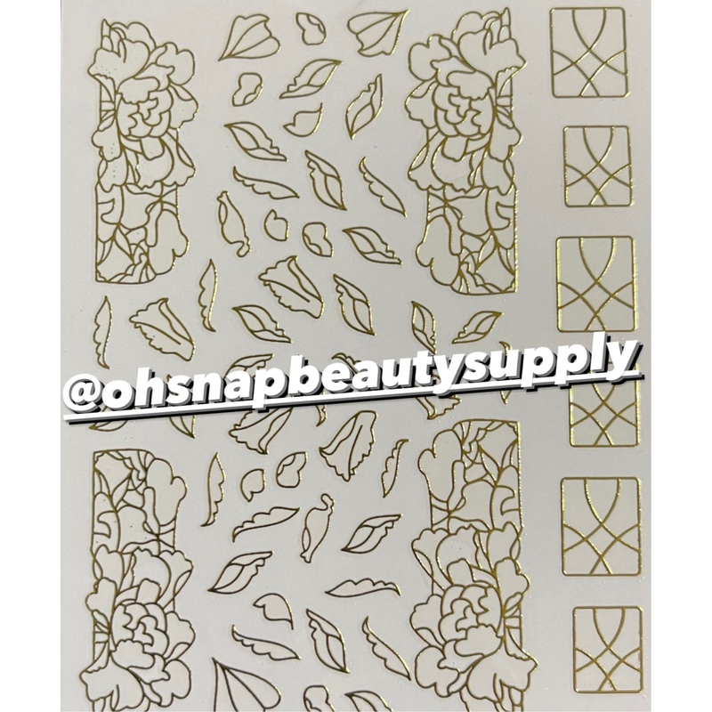 * Design GOLD D3804 Sticker