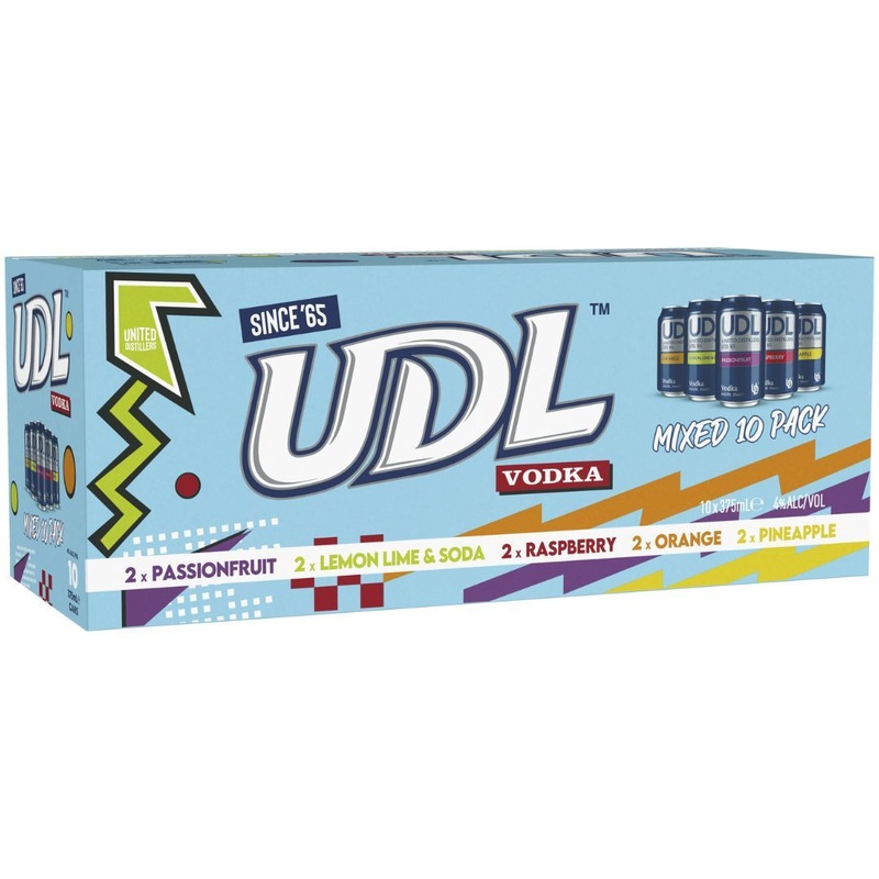 UDL Vodka MIXED Can 375ml 10PK