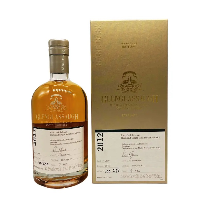 Glenglassaugh 9 Year Rare Cask Release #3059 Highland Single Malt Scotch 750mL