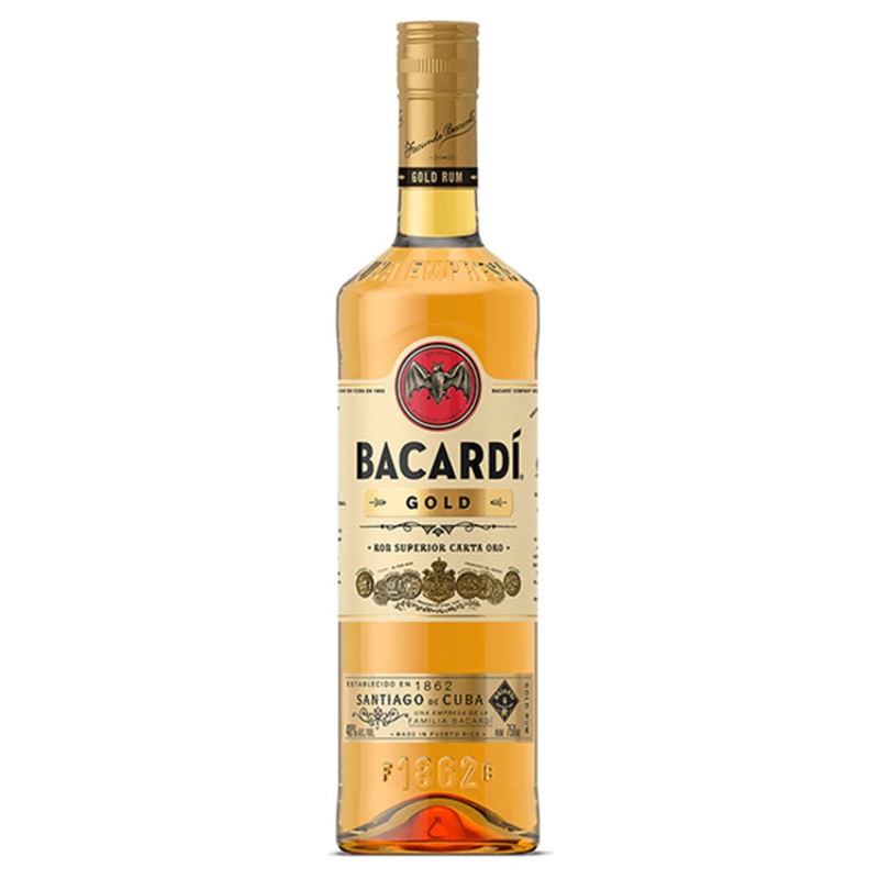 Bacardi Gold Puerto Rican Rum – 750ml