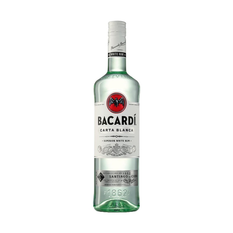 BACARDI WHITE RUM 40% 1L