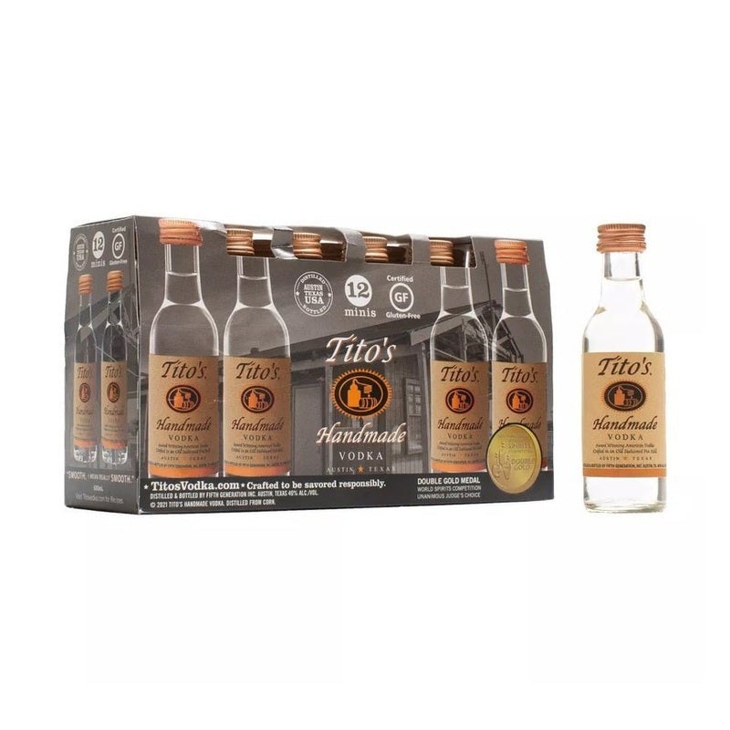 Tito’s Handmade Vodka 12-Pack (50ml)