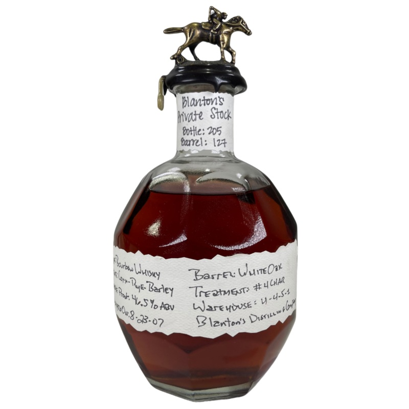 2007 Blanton’s La Maison du Whiskey Private Stock Kentucky Straight Bourbon Whiskey 700ml