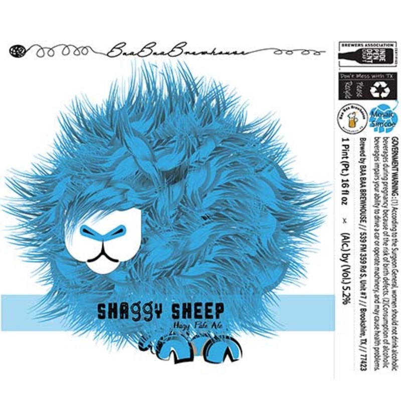 Baa Baa Shaggy Sheep Hazy Pale Ale (Mosaic, Simcoe)