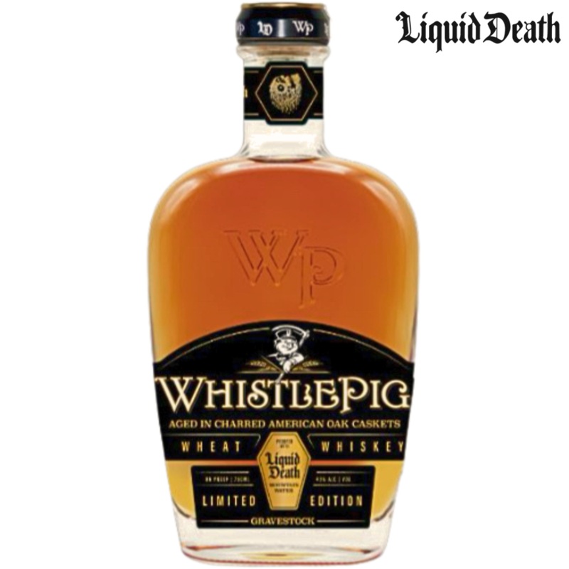 Whistlepig X Liquid Death Gravestock Wheat Whiskey Limited Edition