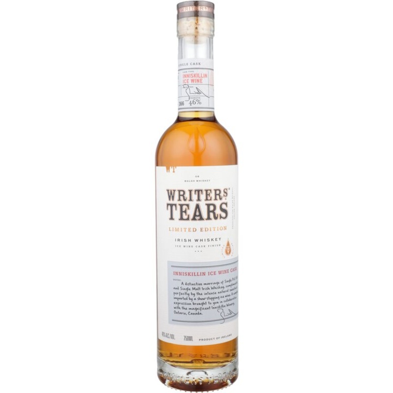 WRITERS TEARS BLENDED IRISH WHISKEY INNISKILLIN ICE WINE CASK LIMITED EDITION 92 750ML