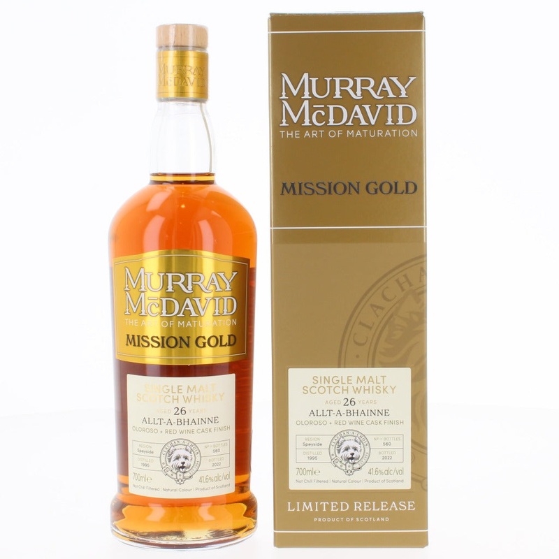 Allt A Bhainne 26 Year Old Mission Gold Murray McDavid Single Malt Scotch Whisky – 70cl 41.6%