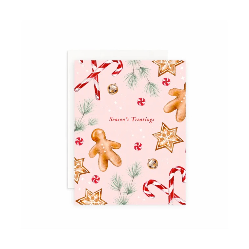“Season’s Treatings” Christmas Cookie Card