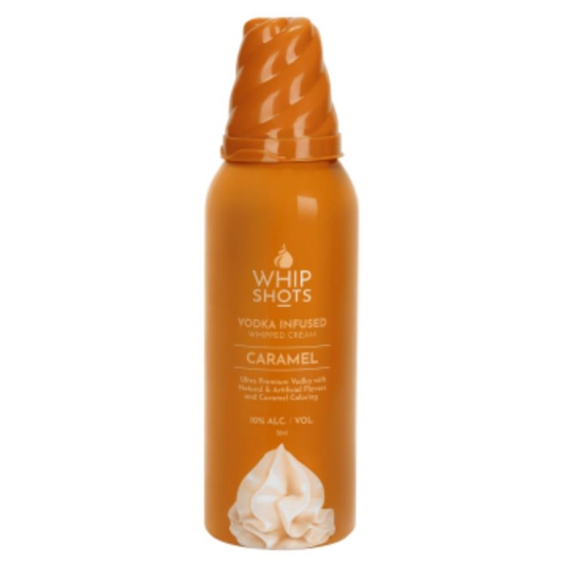 Whipshots Caramel Vodka Infused Whipped Cream – 50ml