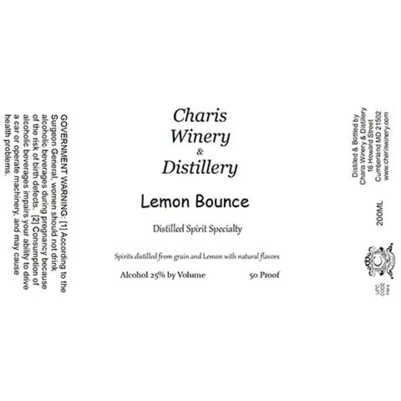 Charis Winery & Distillery Lemon Bounce