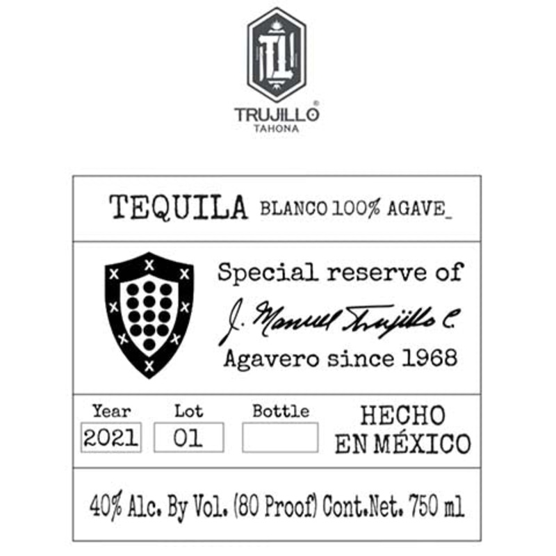 Trujillo Tahona Tequila Blanco