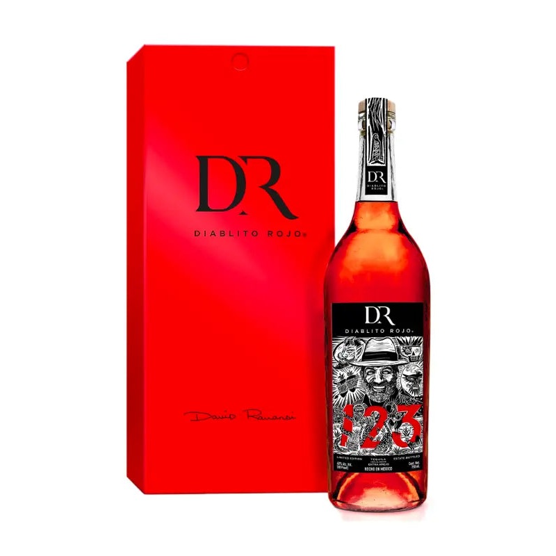 123 Organic Extra Anejo Diablito Rojo Tequila 750mL