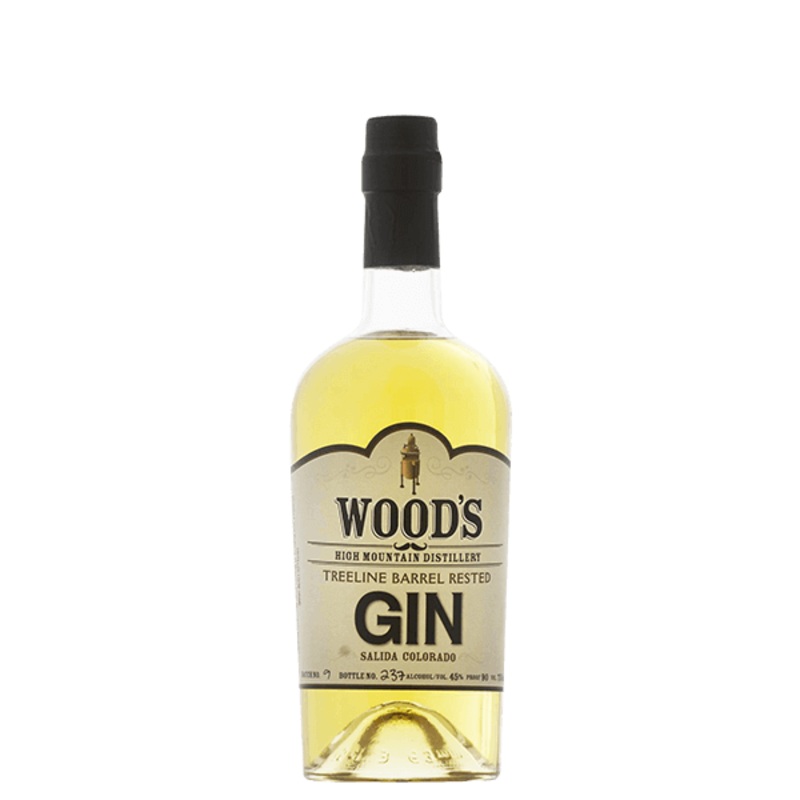 Wood’s High Mountain Distillery Treeline Barrel Rested Gin