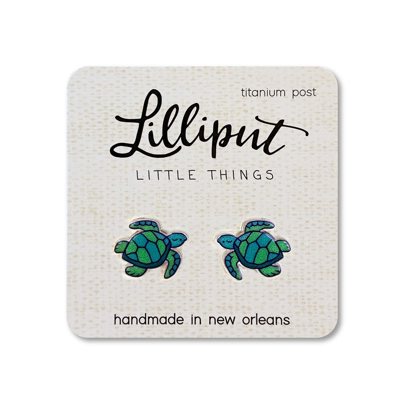 Lilliput Little Things – NEW Sea Turtle Earrings