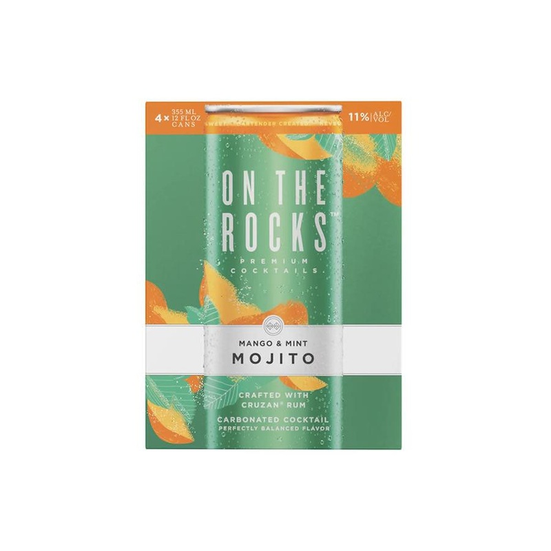 On The Rocks Mango and Mint Cruzan Mojito 4Pk
