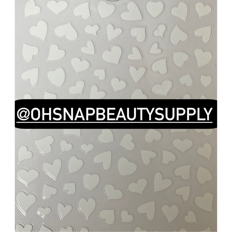 – White HEART LOVE A1301 Sticker