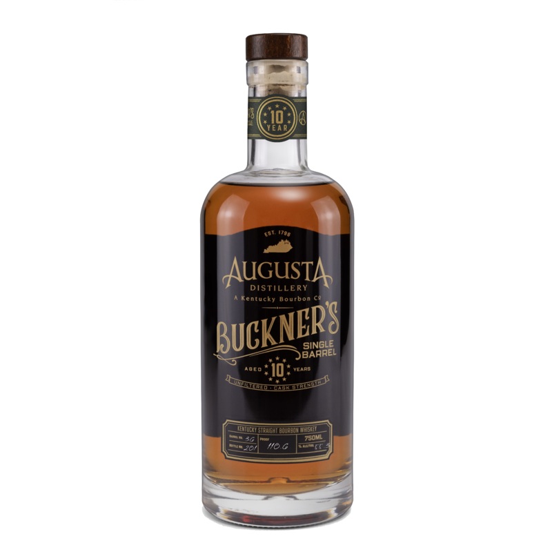 Augusta Distillery Buckner’s 10-Year Single Barrel Bourbon Barrel #36 110.6 proof – Selected by Seelbach’s