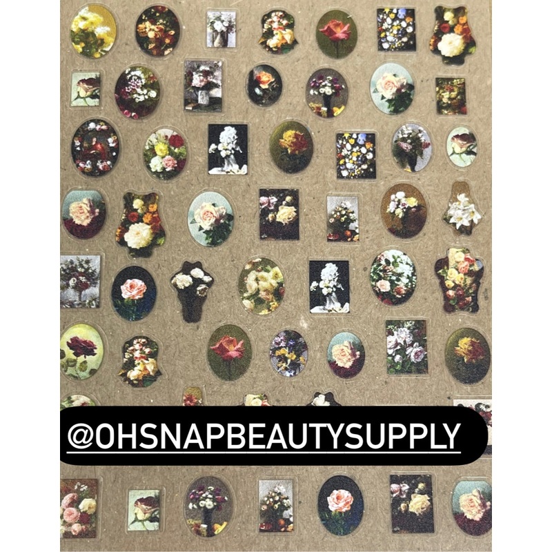 *Frame Cherubs Rose Flower TA 803 Sticker