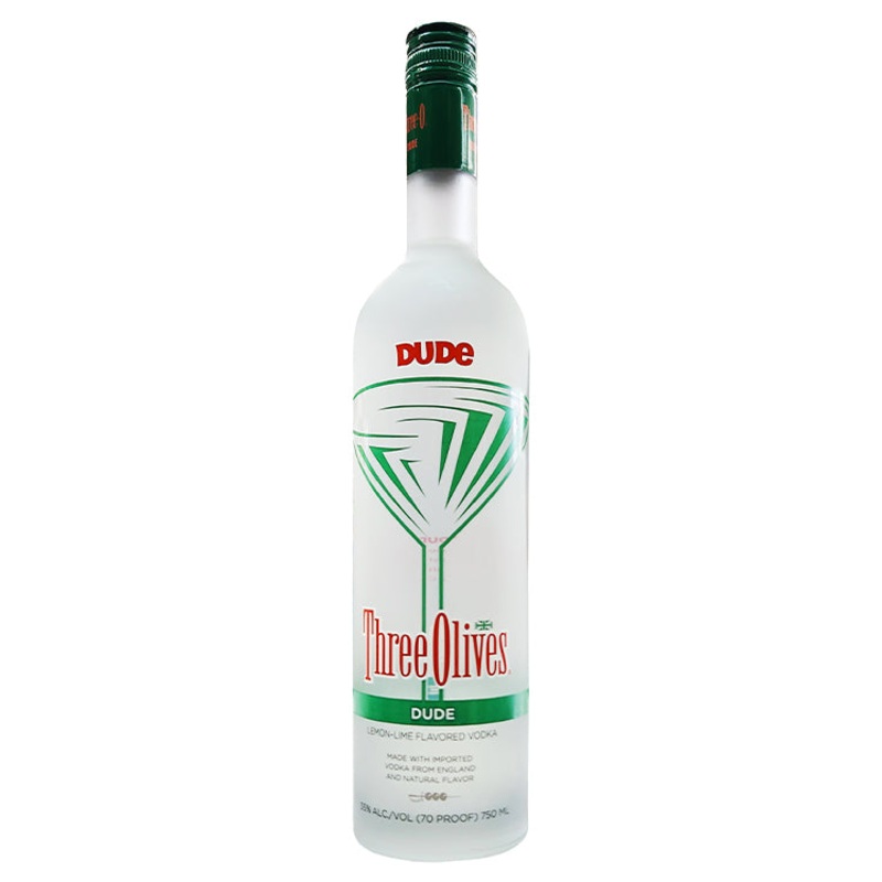 Three Olives Dude Vodka lemon-lime flavored vodka -750ml