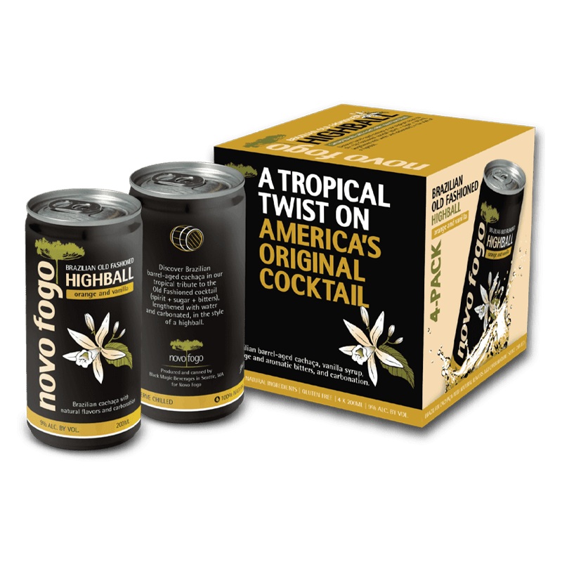 Novo Fogo Brazilian Old Fashioned Highball 4 Pack
