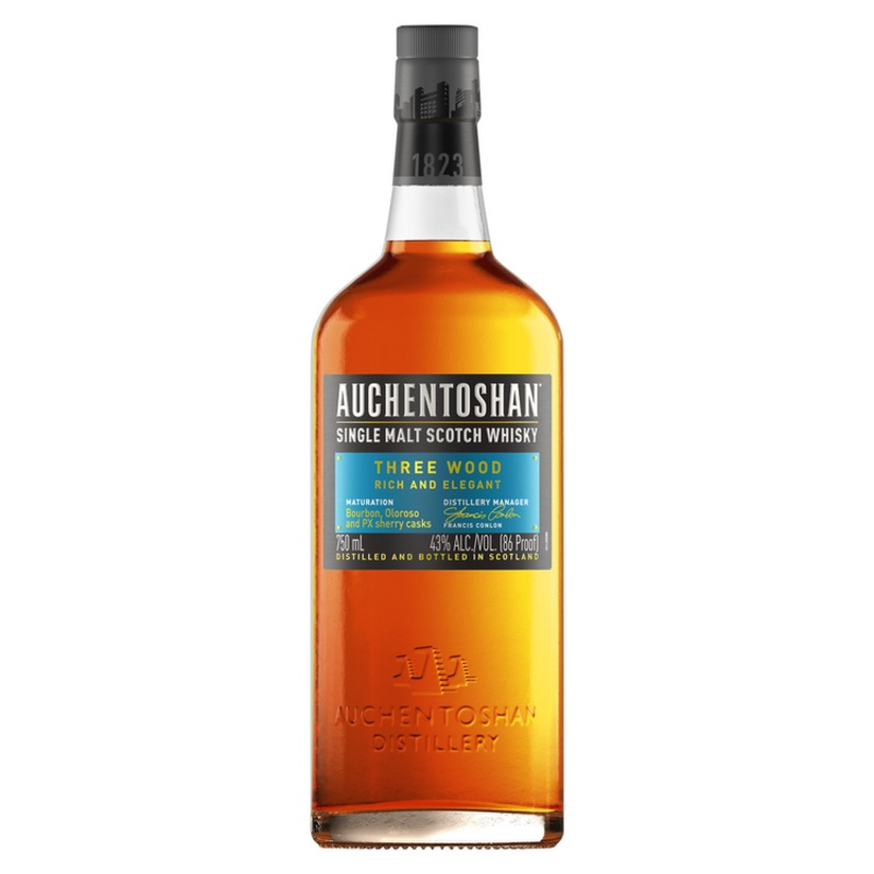 Auchentoshan Single Malt Scotch Three Wood 86 750Ml