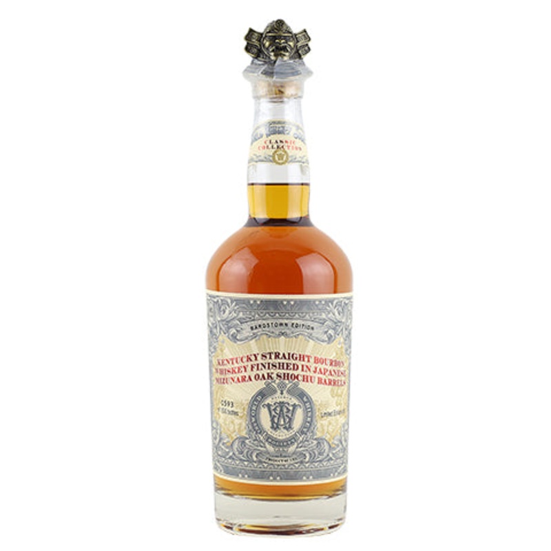 World Whiskey Society Bourbon Whiskey Finished in Japanese Mizunara Oak Shochu Barrels