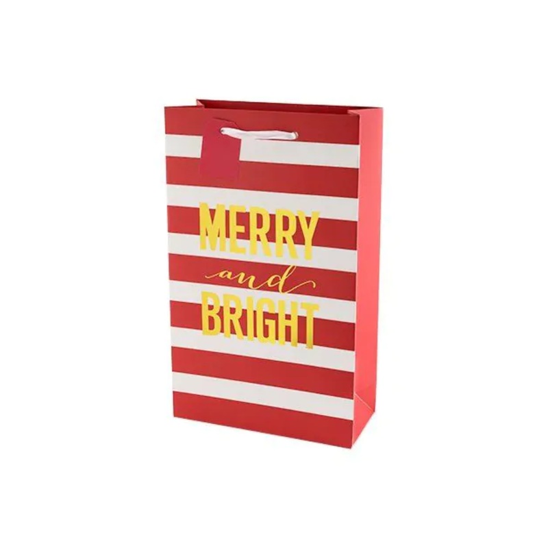 “Merry & Bright” Double Wine Bag