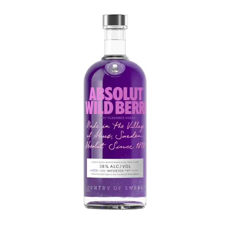 Absolut Wild Berri Vodka 750mL