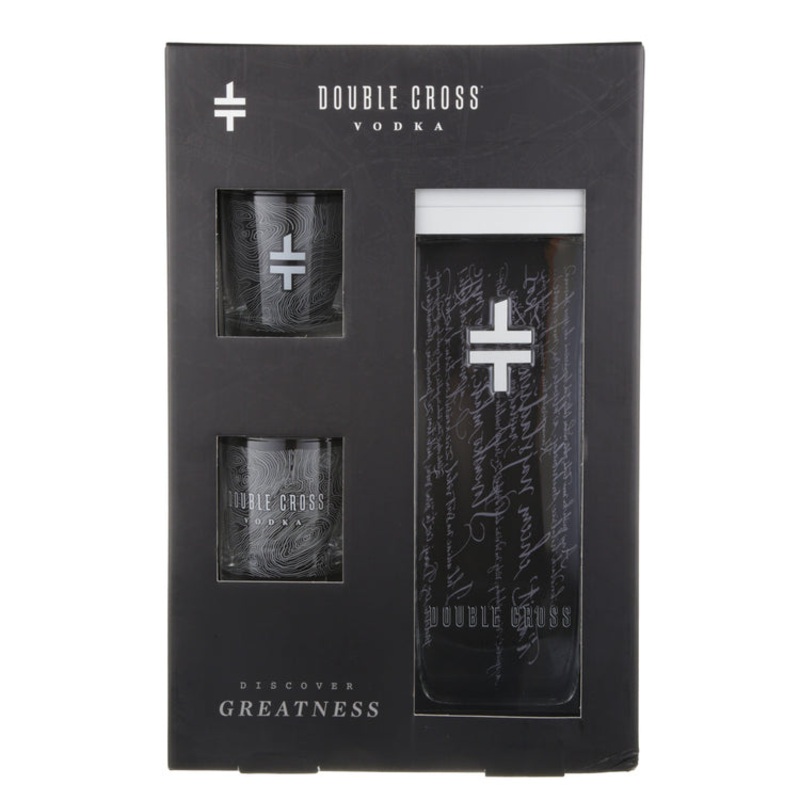 DOUBLE CROSS VODKA 80 W/ ROCKS GLASS 750ML