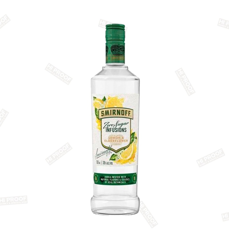 Smirnoff Zero Sugar Infusions Lemon & Elderflower 750ml