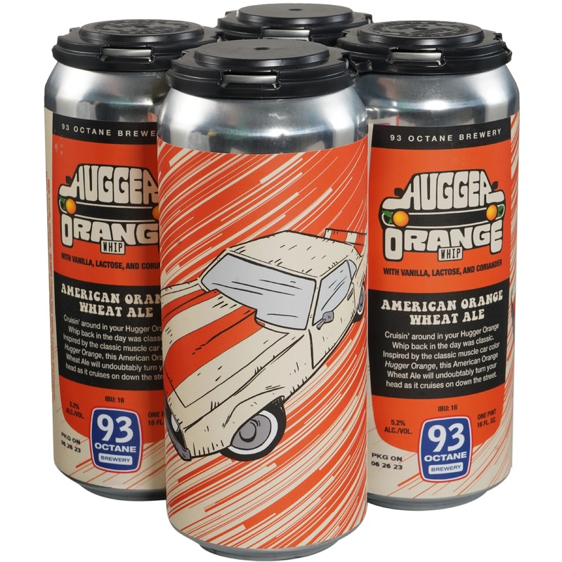 93 Octane Hugger Orange Whip 4Pk