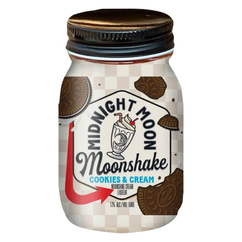 Midnight Moon Moonshake Cookies & Cream Liqueur – 50ml Mini Shot