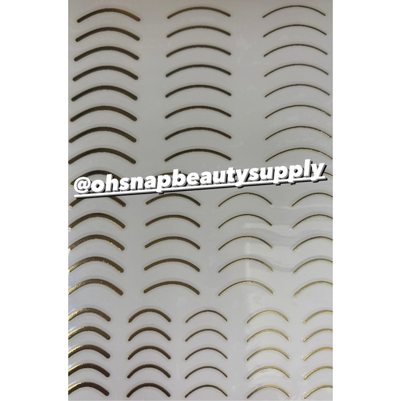 ***Gold CURVE Line 554 Sticker
