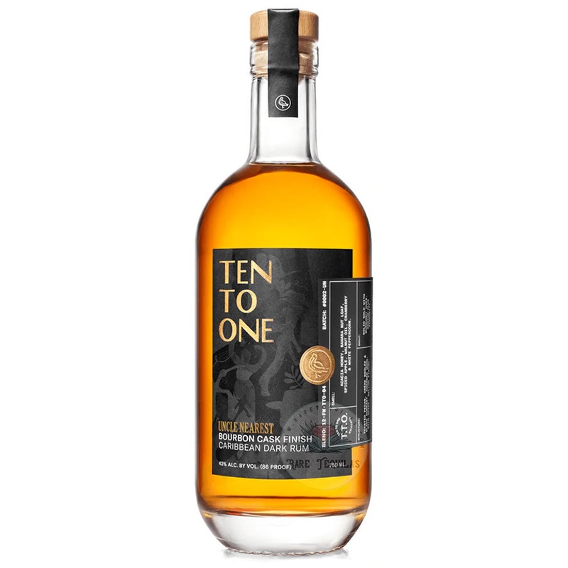 Ten to One Dark Rum finished in Uncle Nearest Casks 750ML
