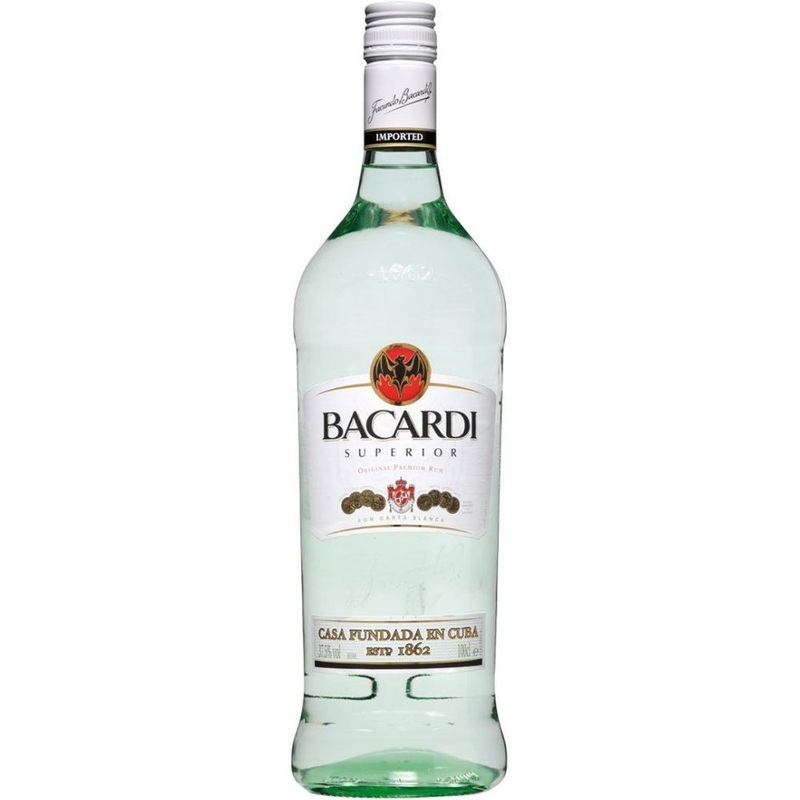 Bacardi White Rum 1000ml