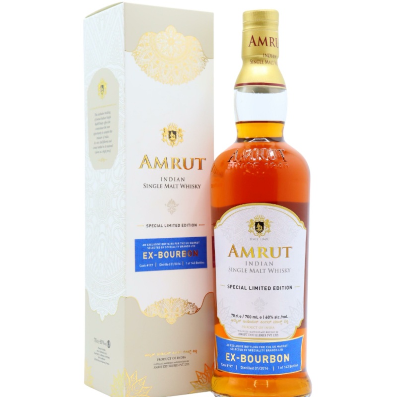 Amrut 7 Year Old Ex-Bourbon Single Cask #197 2016 Single Malt Whisky | 700ML