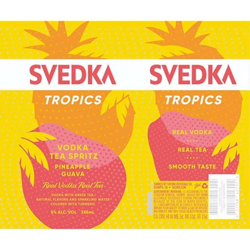 Svedka Tropics Pineapple Guava Vodka Tea Spritz