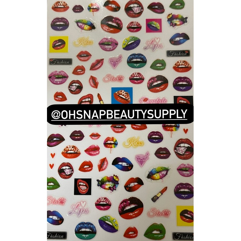 – LIP HEART LOVE F769 Sticker