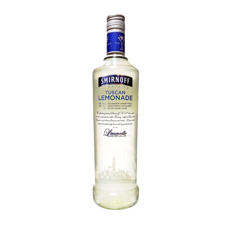Smirnoff Cocktails Tuscan Lemonade Vodka and Limoncello Liqueur Cocktail 750ml