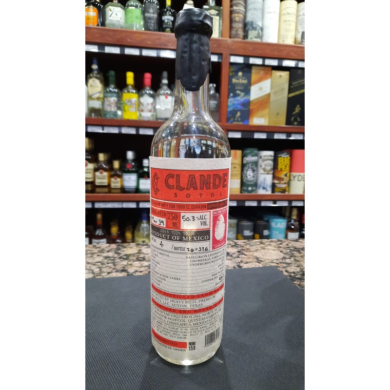 Clande Red Label Don Eduardo Arrieta Sotol Joven Mezcal 750ml
